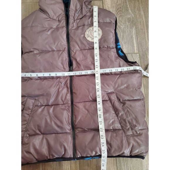 Union Bay Mens Reversible Plaid Puffer Y2K Vest In Size Medium - Picture 4 of 6